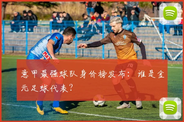 意甲最强球队身价榜发布：谁是金元足球代表？